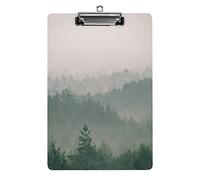 Appunti vintage in formato A4 con paesaggio nebbioso della foresta, divertente, estetico, da lavoro, per studiare, lettera, standard, 12,5×8,5 in faesite, per aula scolastica, bambini, scrittura, di