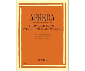 Apreda Fondamenti Teorici dell'Arte Musicale Moderna | Guida alla Teoria Musicale Contemporanea | Libro Educativo di Musica Teorica per Studenti, Musicisti e Insegnanti