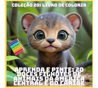 APRENDA E PINTE: 20 DOCES FILHOTES DE ANIMAIS DA AMÉRICA CENTRAL E DO CARIBE