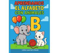 Aprendamos el alfabeto con animales: libro para colorear