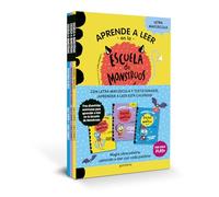 Aprender a leer en la Escuela de Monstruos - Pack con los libros 4, 5 y 6: En letra MAYÚSCULA (libros para niños a partir de 5 años)