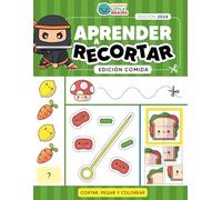 Aprender a Recortar Edición Comida: Cortar, Pegar y Colorear - Recortables para Niños: 3