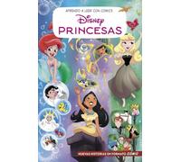 Aprendo a leer con cómics Disney - Princesas Disney: Ariel, Pocahontas y Aurora: Cómic con letra MAYÚSCULA, ideal para primeros lectores.