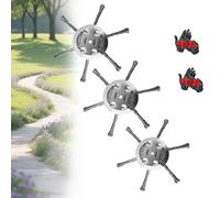 Apreoshop String Trimmer, Hellohobot - Steel Wire Grass Trimmer Head, Goredny-Trimmer-Head, 6 Inch Steel Wire Brush Cutter Trimmer Replacement Heads, Universal for Easy Lawn Maintenance (3pcs)