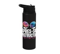 Apres Maestro di sci Prima lezione Divertente Sci Sci Stainless Steel Insulated Water Bottle