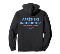 APRÉS SKI INSTRUCTOR X LIVELIFE Sci Club Sciatore BACKPRINT Felpa con Cappuccio