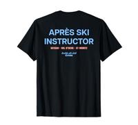 APRÉS SKI INSTRUCTOR X LIVELIFE Sci Club Sciatore BACKPRINT Maglietta