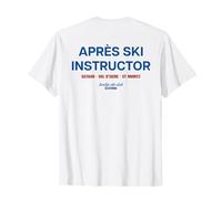 APRÉS SKI INSTRUCTOR X LIVELIFE Sci Club Sciatore BACKPRINT Maglietta