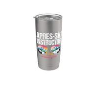 Apres Ski Maestro Prima Lezione Divertente Maschera da Sci Sci Bicchiere termico in acciaio inox doppia parete