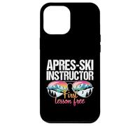 Apres Ski Maestro Prima Lezione Divertente Maschera da Sci Sci Custodia per iPhone 12 Pro Max