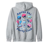 Apres Ski Party Club Sci Snowboard Divertimento Invernale Felpa con Cappuccio