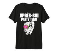 Apres Ski Party Team Sci Sciatore Divertente Neve Sport Invernale Maglietta Premium
