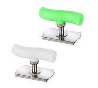 Apri Barattoli, 2 Pcs Apriscatole per Barattoli, Apri Coperchio Barattoli, Apriscatole Regolabile per Cucina Ristorante Bar Festa 6,7*8,5*4,2cm(Verde, Bianco)