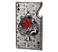 Apri bottiglia Kadax, sollevatore di capsule, design delle carte da gioco, apri di birra in acciaio, armadietto rotante per casa, festa, bar, soda, birra, matrimonio (rose pik)