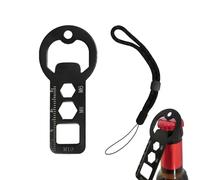 Apri Bottiglie Portachiavi | Portachiavi Apribottiglie per Bartender,Strumento Multifunzione 4 In 1 Con Lanyard Per Birra Bibita All Aperto Festa Campeggio Bar Ristorante Casa Cucina Auto