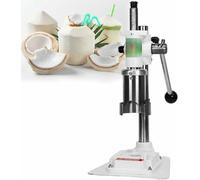 apri cocco, Strumento for aprire le noci di cocco da 6 cm, manuale, giovani/tener, con base in metallo spesso(White)