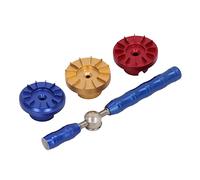 Apri-coperchio posteriore per orologi con 3 stampi in acciaio inox, strumento comodo e maneggevole per aprire la cassa dell’orologio e rimuovere i coperchi posteriori impermeabili;