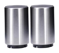 Apri di bottiglia di birra automatica, 2 pezzi Magnetica senza cappuccio Aprile, spinta in acciaio inossidabile, portatile La parte superiore per hotel/casa/ristorante spinga verso il basso