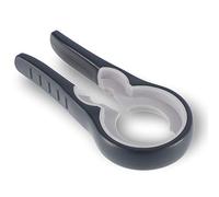 Apri di bottiglia Kadax Made di plastica, apri di vetro, apri del barattolo, apertura del coperchio, apriscatole, apri di vetro multifunzione, facile da usare per bambini (grigio)