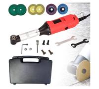 Apri Fessure Pavimenti Piastrelle Ceramica,Pulitore Fessure Piastrelle,Regolazione 6 Velocità,Kit Multifunzione, 15000 Giri/min,Design Ad Angolo 90°,Utilizzato For Lucidatura,Fresatura