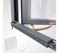 Apri-Finestra Elettrico 450 N a Catena, con Telecomando e Interruttore a Parete, Motore Silenzioso per Lucernari Verande Soffitta, Ventilazione Automatica Intelligente(600mm Travel)