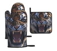 Apri la bocca e la testa come una tigre guanti da cucina colorati resistenti al calore, cuscinetti caldi, simpatici panetteri, regali da cucina per amanti della cucina cuochi mamma