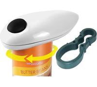 Apri lattine elettrico a batteria con apribarattoli taglio bordo liscio magnete automatico per raccogliere il coperchio sicuro Ideale anziani Cuochi