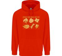 Apri Le Tue Ali E Friggi Divertente Pollo BBQ Felpa Per Bambini