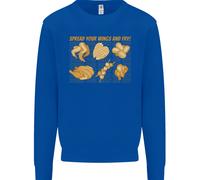 Apri Le Tue Ali E Friggi Divertente Pollo BBQ Felpa Per Bambini