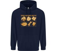 Apri Le Tue Ali E Friggi Divertente Pollo BBQ Felpa Uomo