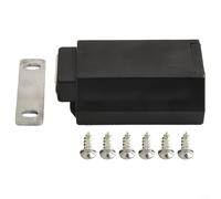 Apri magnetico a pressione per armadi e armadi, forte forza magnetica per una chiusura sicura, accesso senza sforzo senza maniglie (nero)