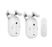 Apri tende automatico intelligente, elettrico telecomandato con app/timer/voce, motore ad alte prestazioni aggiornato, facile da installare, per asta romana/binario I/U (asta romana doppia aperta)