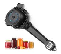 Apribarattoli elettrico per anziani con tecnologia Power-clamp, 2 in 1 automatico e apribottiglie, design compatto portatile