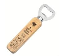 Apribottiglia Personalizzato Festa dei nonni - Ti voglio bene nonno - Apribottiglie con Manico in Legno - Cavatappi Birra - Idea Regalo Personalizzata