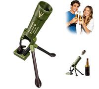 Apribottiglie a Forma di Mortaio, Beer Bottle Mortar Bottle Opener, Mortaio Apri Birra, Estrazione Automatica Del Tappo a Corona con Meccanismo A Pressione Green,51mm
