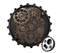 Apribottiglie a ingranaggi meccanici Steampunk, decorazione per la casa, apribottiglie magnetico per gli amanti della birra, divertente decorazione rotonda per frigorifero, apribottiglie portatile per