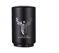 Apribottiglie a pressione | Automatico in acciaio inox 304 | Utilizzabile con una sola mano, non danneggia la bottiglia | Apribottiglie per birra/limonata con raccoglitappo magnetico (Verde) (Negro)