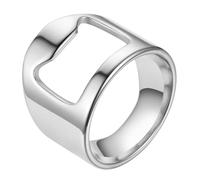 Apribottiglie ad anello da barista - Strumento creativo per barista - Elegante anello da barista in acciaio al titanio, apribottiglie portatile creativo per baristi