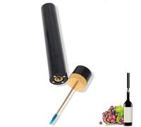 Apribottiglie, Apribottiglie Ad Ago, Strumento Portatile For La Rimozione Del Tappo Di Sughero, Pompa Ad Aria Compressa Tascabile Da Viaggio For Vino, Manuale Compatto(Gold)