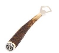 Apribottiglie apribottiglie con cervo piatto asta corna di cervo manico con tappo terminale GL 22 cm 27.19.4.32