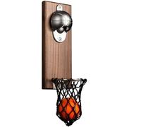 Apribottiglie, Apribottiglie da parete a forma di pallone basket, tappo for bicchiere soda, accessori cucina e bar, 1 pezzo