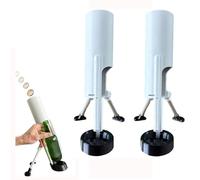 Apribottiglie automatico per bottiglie di birra e bibite da 350 ml, apribottiglie a pressione senza mani, apribottiglies a scatto, strumento per la rimozione dei tappi con un solo tocco (2 pcs)