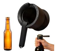 Apribottiglie & Cap Launcher | ABS, 7 x 4 x 2,5 cm, nero | Beer Wine Cork | Multi Function Bar Tool for Bartenders & Home Use