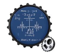 Apribottiglie con formula matematica, decorazione per la casa, apribottiglie magnetico per gli amanti della birra, divertente decorazione rotonda per frigorifero, apribottiglie portatile per
