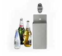 Apribottiglie da parete con Contenitore di raccolta