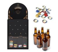 Apribottiglie da parete con contenitore di raccolta, apribottiglie a parete, raccoglitore di tappi di sughero, apribottiglie da parete, regalo per uomini