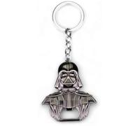 Apribottiglie Darth Vader come portachiavi, nero lucido, lavorazione solida 55mmx60mm, per il bar della casa & on the road - regalo divertente per i fan di Star Wars
