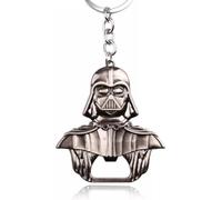 Apribottiglie Darth Vader come portachiavi, nero lucido, lavorazione solida 55mmx60mm, per il bar della casa & on the road - regalo divertente per i fan di Star Wars
