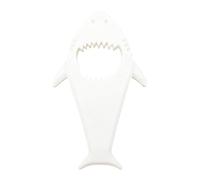 Apribottiglie, design a squalo, antiscivolo, dimensioni compatte, impugnatura leggera, facile da maneggiare, leva forte, multiuso, per rimuovere il coperchio per la casa, 8,9 x 5,2 x 1 cm