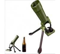 Apribottiglie di birra,51 mm, Beer Bottle Mortar Automatic Bottle,a forma di mortaio, divertente lanciatappi a mani libere con bottone automatico, decorazione per casa, feste
